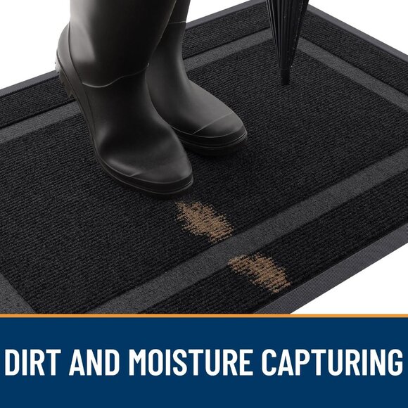 OLANLY Front Door Mat Indoor Outdoor Entrance, Waterproof All-Season, 29.5x17 - Picture 7 of 8